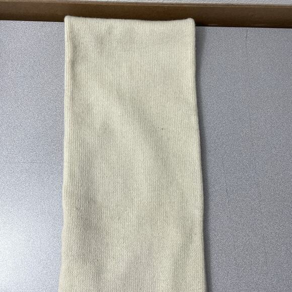 Triple 5 Soul Fairisle Wool Scarf Cream Snowflake Knit Outdoors Fleece * - Picture 5 of 10